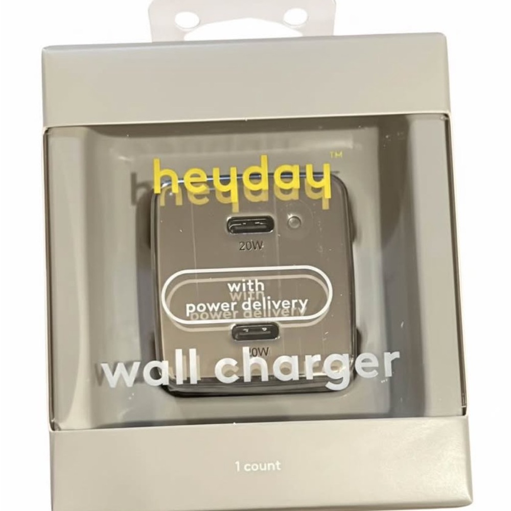 Heyday Dual USB-C Wall Charger in Gray - Picture 1 of 1